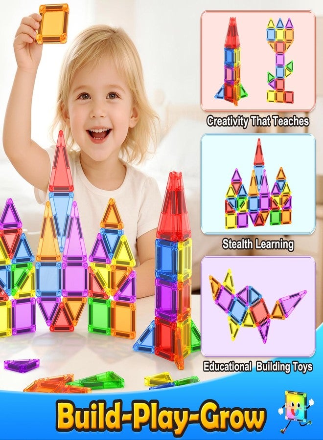 كودو مكعبات مغناطيسية للأطفال الصغار، ألعاب بناء STEM محمولة للأطفال من عمر 3 إلى 8 سنوات، ألعاب خارجية لمرحلة ما قبل المدرسة، ضرورية للفصول الدراسية، هدايا سفر، ألعاب مكعبات مغناطيسية للأولاد والبنات من عمر 3 إلى 8 سنوات - Image 2